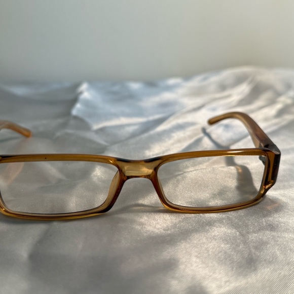Gucci Brown Rectangular Glasses - Picture 1 of 7